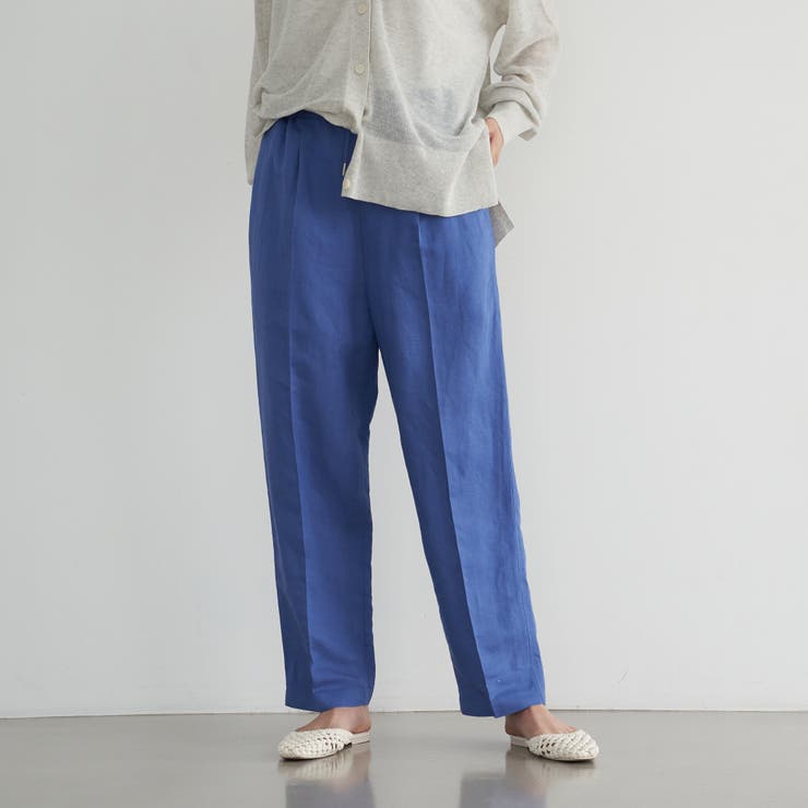 COBALT | 接触冷感リネンレーヨンテーパードパンツ（WEB限定サイズ） | coen【women】