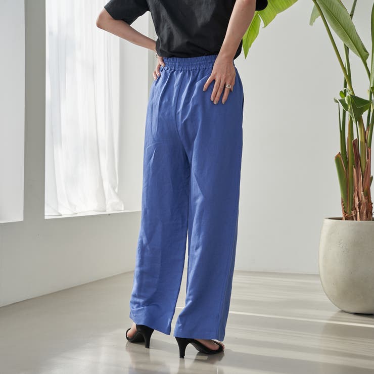 接触冷感リネンレーヨンワイドパンツ（WEB限定サイズ） | coen【women】 | 詳細画像22 