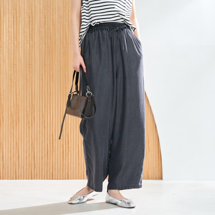 ライトデニムイージーワイドパンツ | coen【women】 | 詳細画像2 