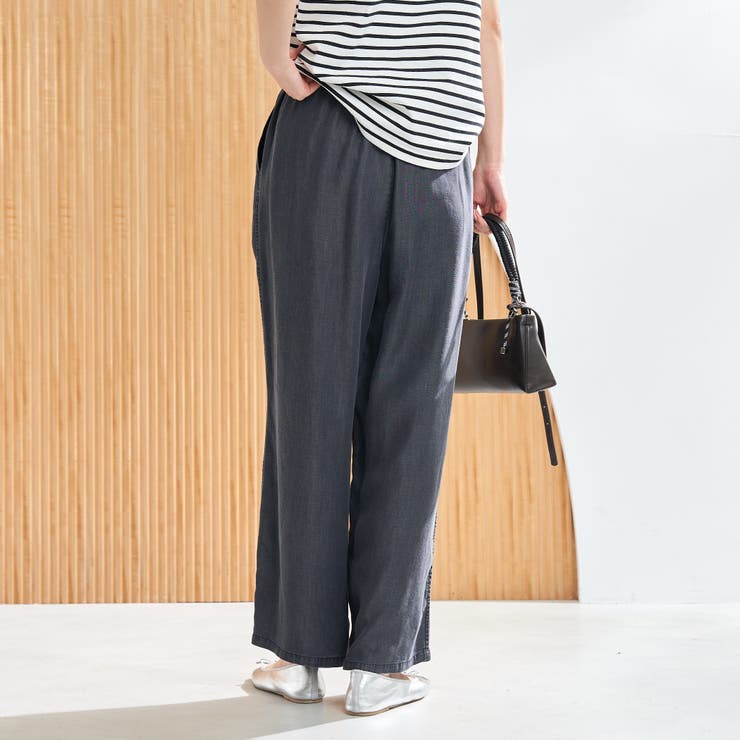 ライトデニムイージーワイドパンツ | coen【women】 | 詳細画像4 