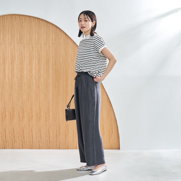 ライトデニムイージーワイドパンツ | coen【women】 | 詳細画像6 