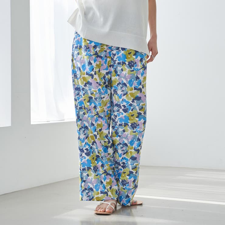 フラワープリント イージーワイドパンツ | coen【women】 | 詳細画像10 
