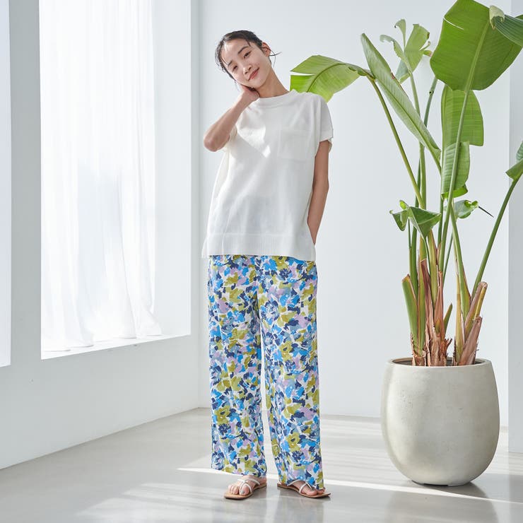 フラワープリント イージーワイドパンツ | coen【women】 | 詳細画像11 