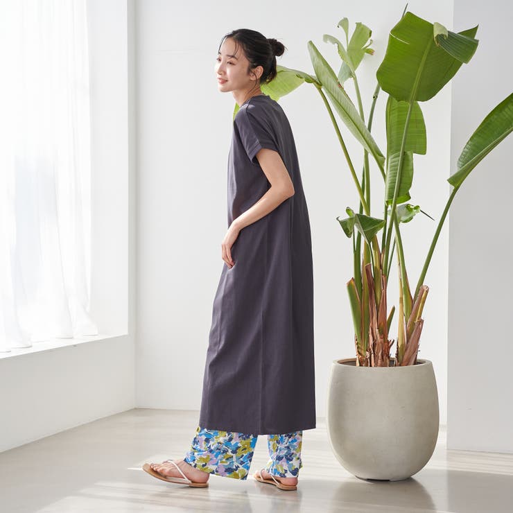 フラワープリント イージーワイドパンツ | coen【women】 | 詳細画像14 