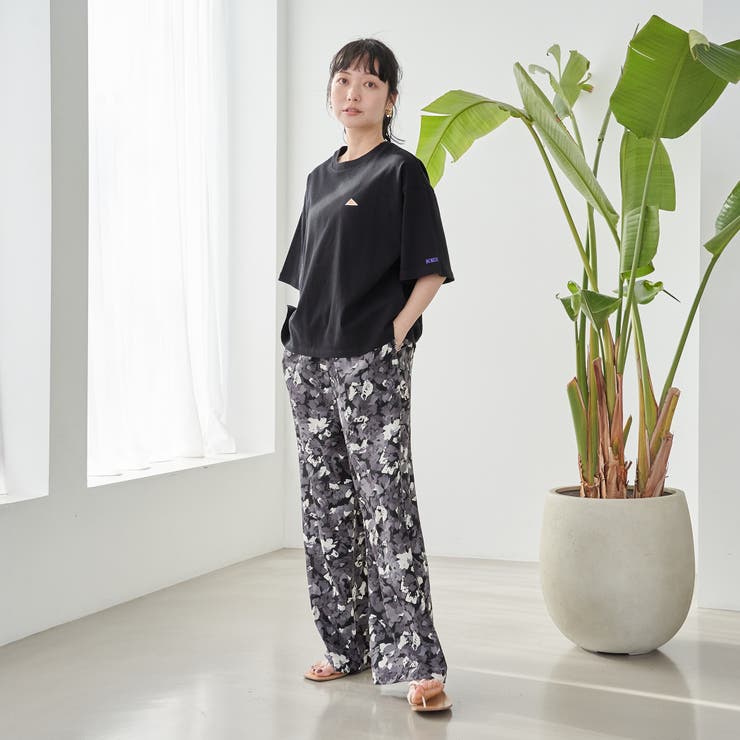 フラワープリント イージーワイドパンツ | coen【women】 | 詳細画像6 