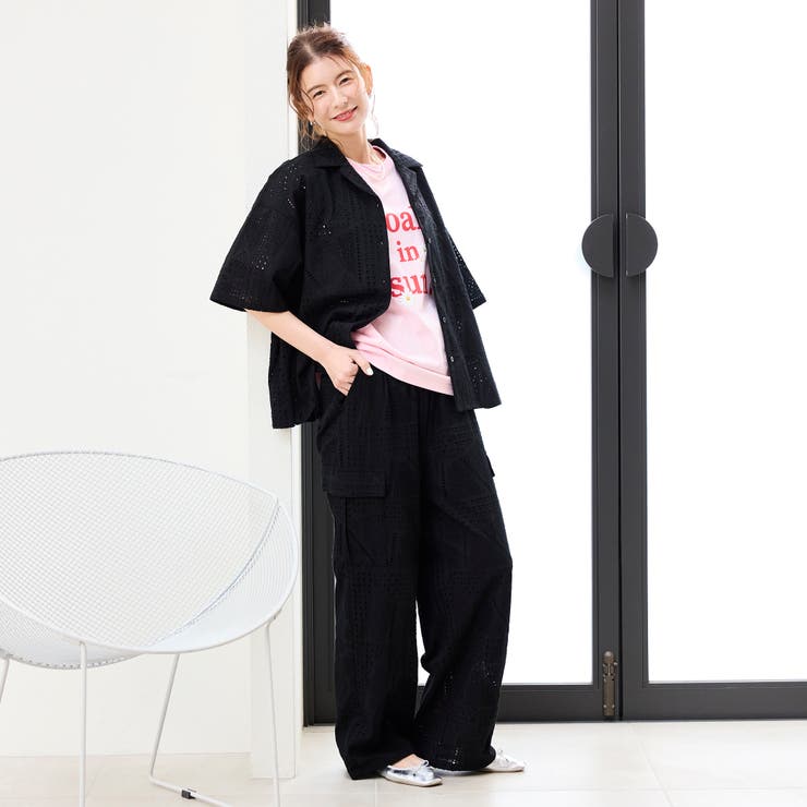 【スザンヌさんコラボ】Suuエンブロレースカーゴパンツ | coen【women】 | 詳細画像2 