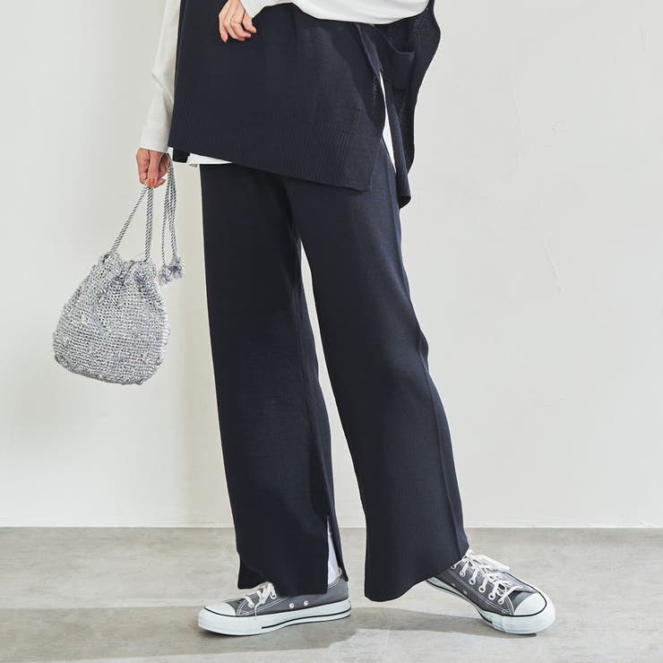 セオリー　21年　ウールニットフレアパンツ　エンパイアウール　キャメル　サイズP AURALEE / オーラリー】SILK WOOL CAMEL MIX KNIT P/O（ニット