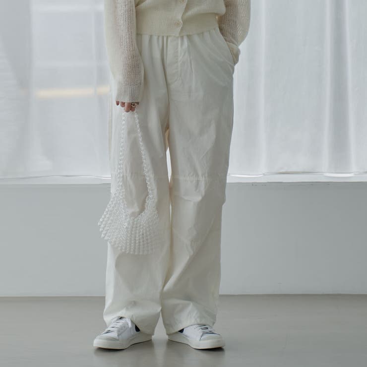 ぷりん(フォロー割2%) ポプリンパラシュートパンツ[品番：COEW0004596]｜coen【women