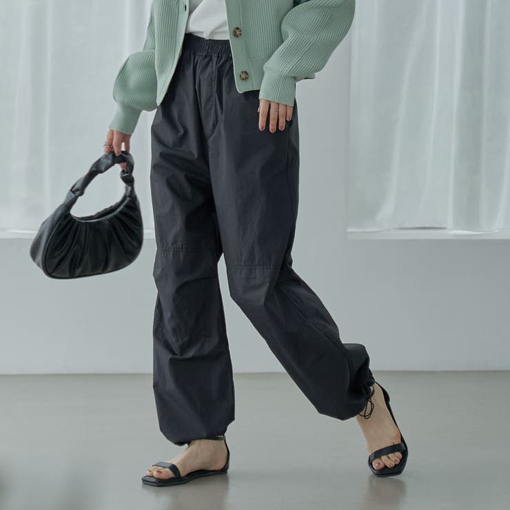 ぷりん(フォロー割2%) ポプリンパラシュートパンツ[品番：COEW0004596]｜coen【women