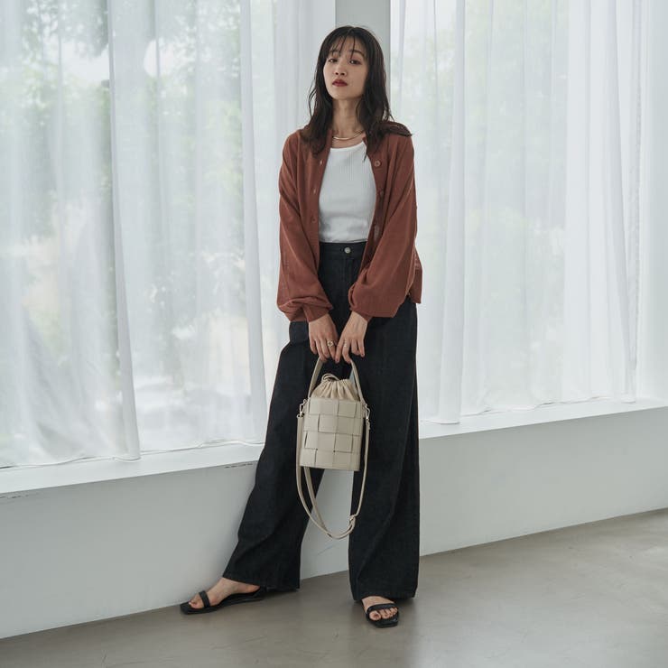 タックワイドデニムパンツ | coen【women】 | 詳細画像23 