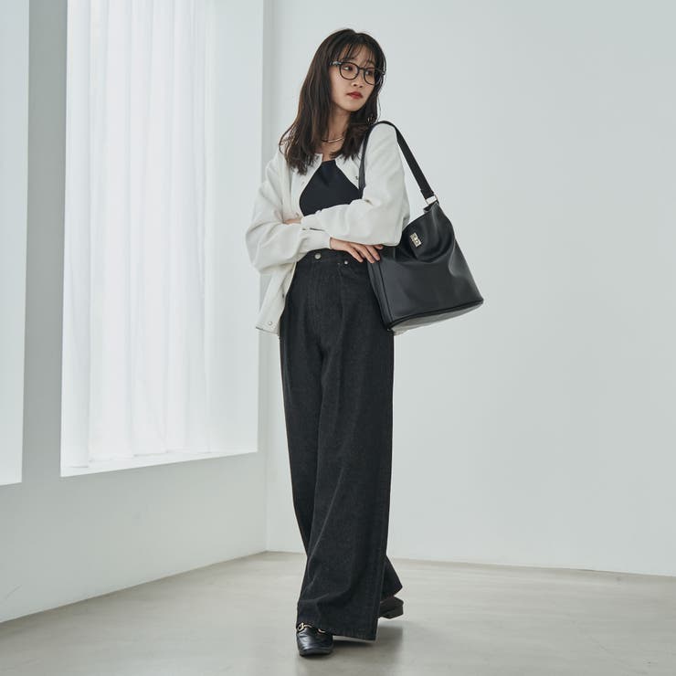 タックワイドデニムパンツ | coen【women】 | 詳細画像27 