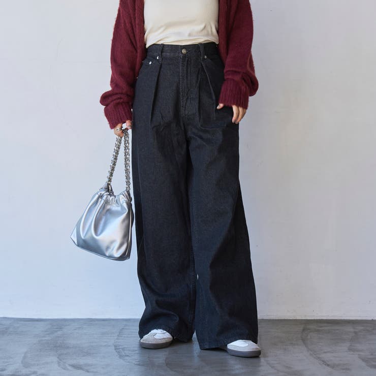 タックワイドデニムパンツ | coen【women】 | 詳細画像36 