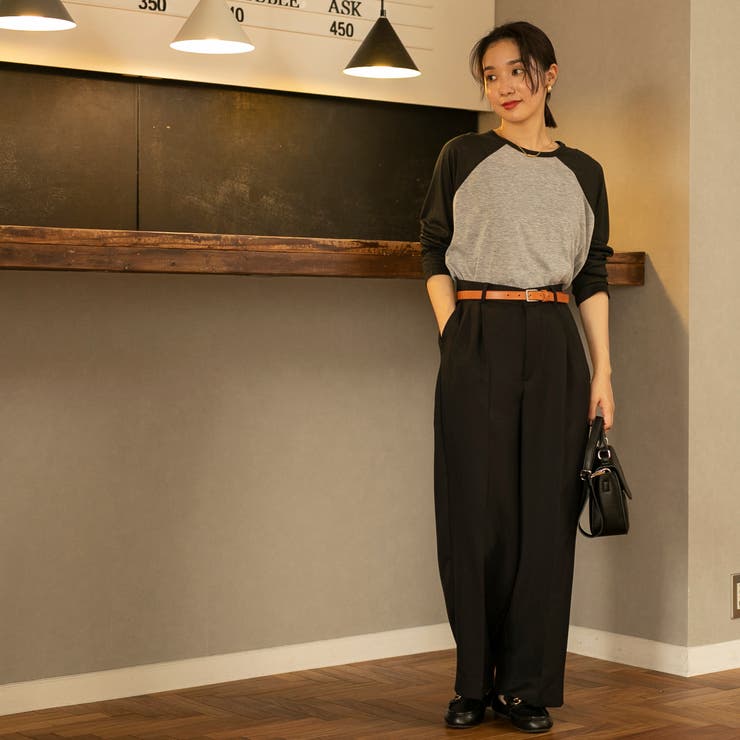 2タックワイドスラックス23AW[品番：COEW0004674]｜coen【women