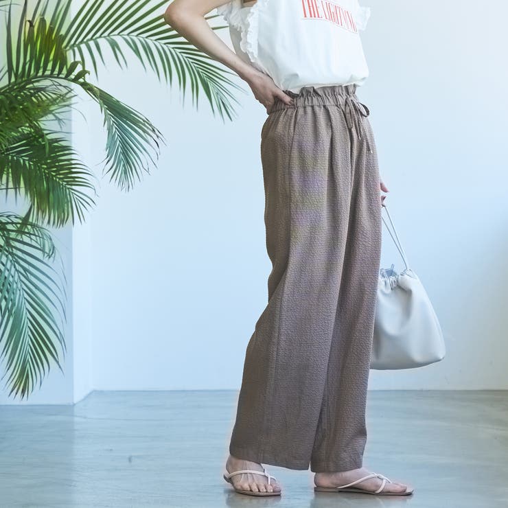 カラフルサッカーイージーワイドパンツ | coen【women】 | 詳細画像16 