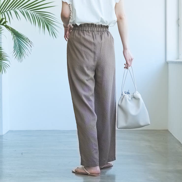 カラフルサッカーイージーワイドパンツ | coen【women】 | 詳細画像17 