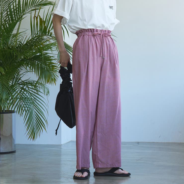 カラフルサッカーイージーワイドパンツ | coen【women】 | 詳細画像21 