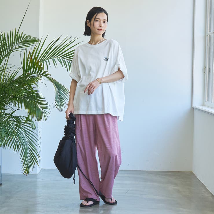 カラフルサッカーイージーワイドパンツ | coen【women】 | 詳細画像23 