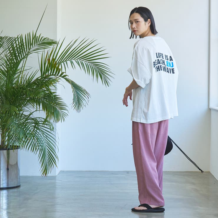 カラフルサッカーイージーワイドパンツ | coen【women】 | 詳細画像25 