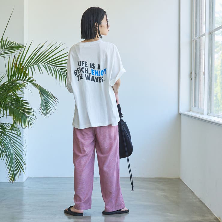 カラフルサッカーイージーワイドパンツ | coen【women】 | 詳細画像26 