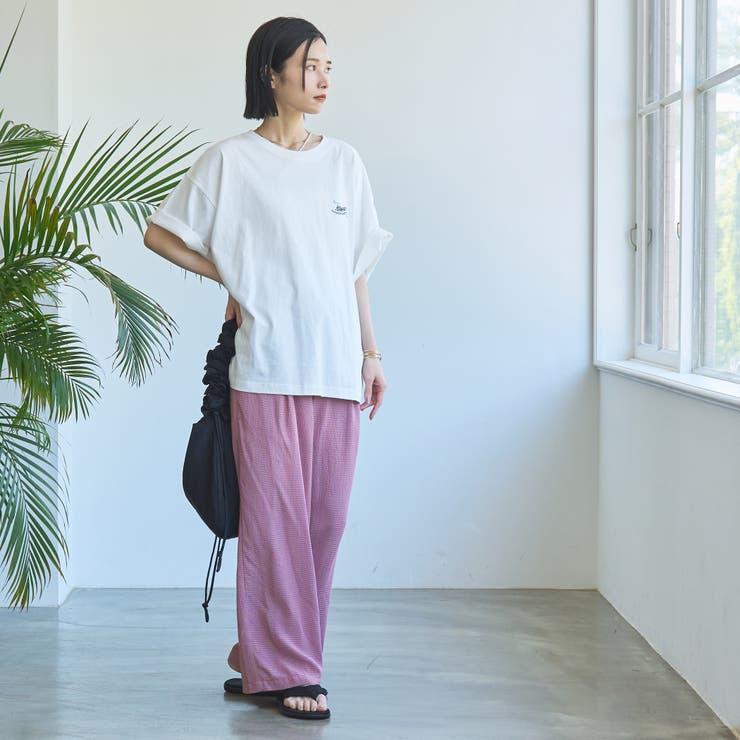 カラフルサッカーイージーワイドパンツ | coen【women】 | 詳細画像27 