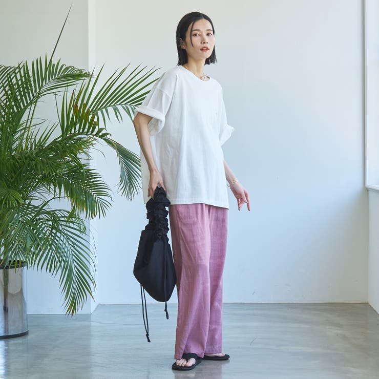 カラフルサッカーイージーワイドパンツ | coen【women】 | 詳細画像28 