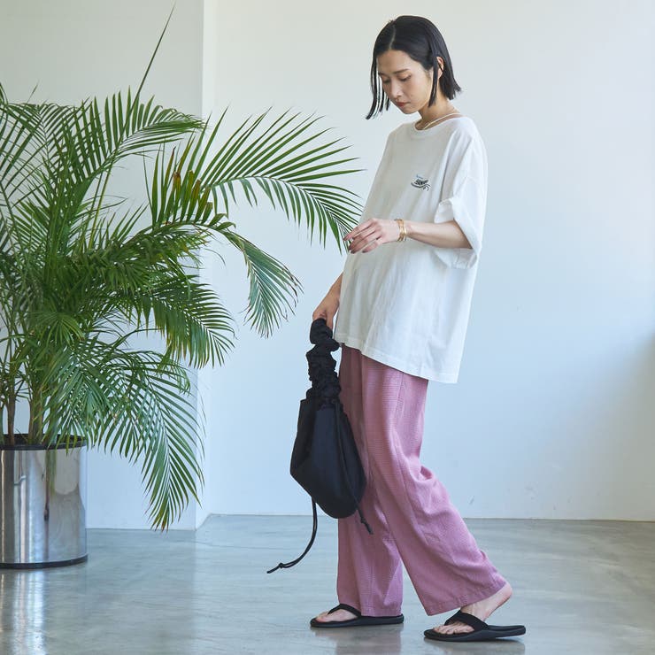 カラフルサッカーイージーワイドパンツ | coen【women】 | 詳細画像29 