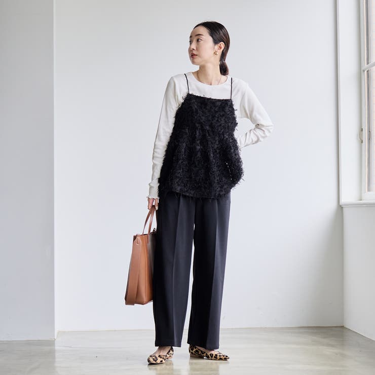 イージービューティーワイドパンツ（WEB限定サイズ） | coen【women】 | 詳細画像4 