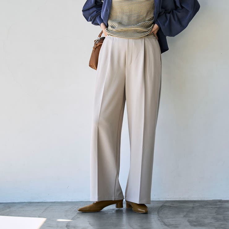 BEIGE | イージービューティーワイドパンツ（WEB限定サイズ） | coen【women】