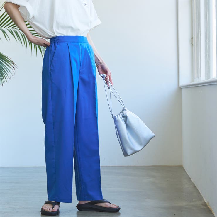 COBALT | 接触冷感イージービューティーワイドパンツ（WEB限定サイズ） | coen【women】