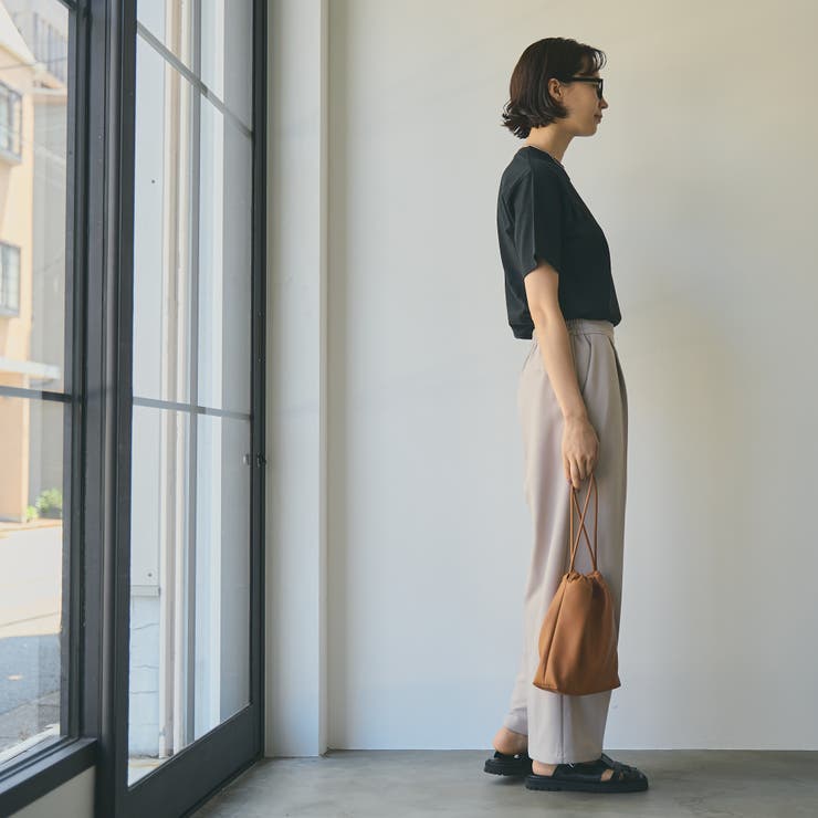 イージービューティーワイドパンツ（WEB限定サイズ） | coen【women】 | 詳細画像17 
