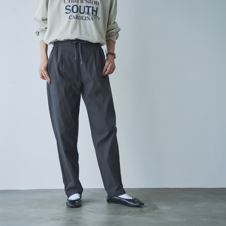 DK.GRAY | マルチファンクションやみつきテーパードパンツ（WEB限定サイズ） | coen【women】