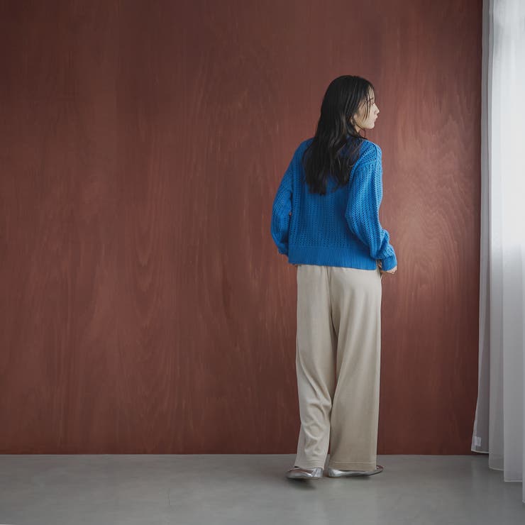 フェレットライクベロアイージーワイドパンツ | coen【women】 | 詳細画像14 