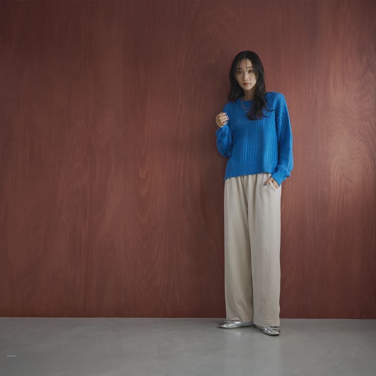 フェレットライクベロアイージーワイドパンツ | coen【women】 | 詳細画像15 