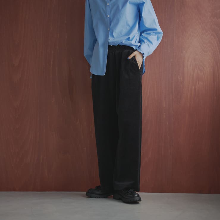 フェレットライクベロアイージーワイドパンツ | coen【women】 | 詳細画像2 