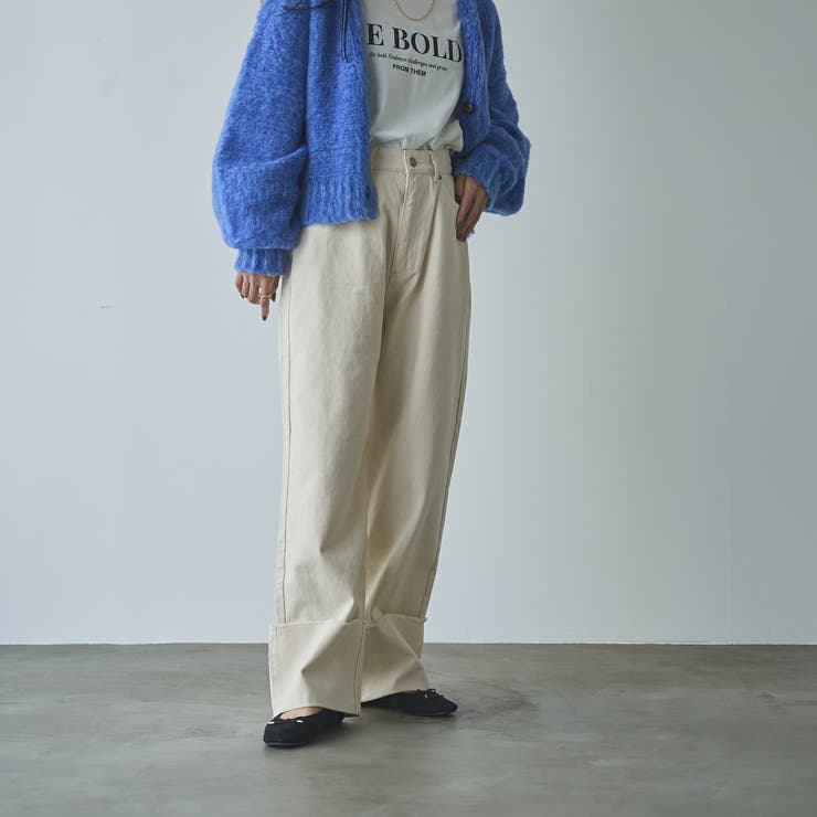 ロールアップワイドデニムパンツ | coen【women】 | 詳細画像11 