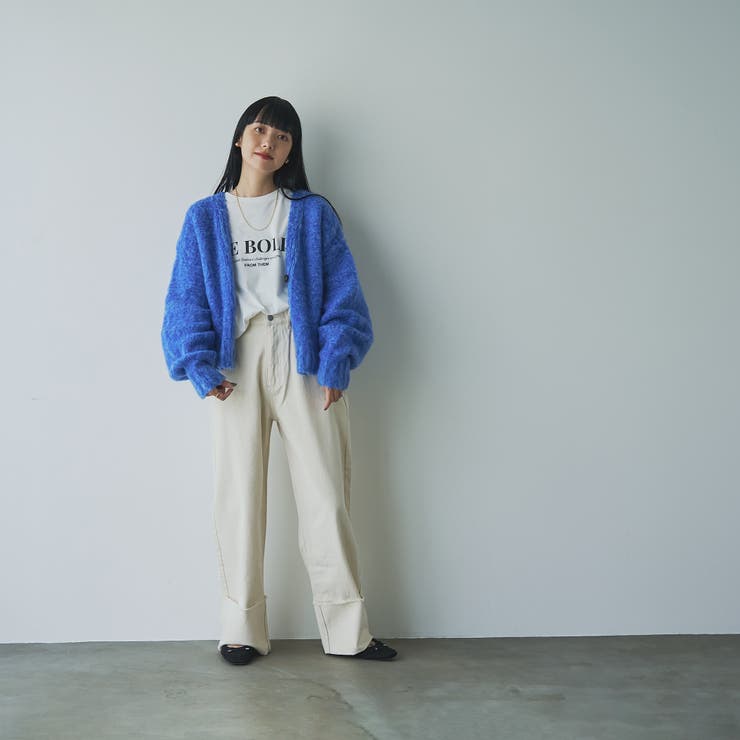 JUNYAWATABE CDG ロールアップ ワイドデニムパンツ ロールアップワイドデニムパンツ