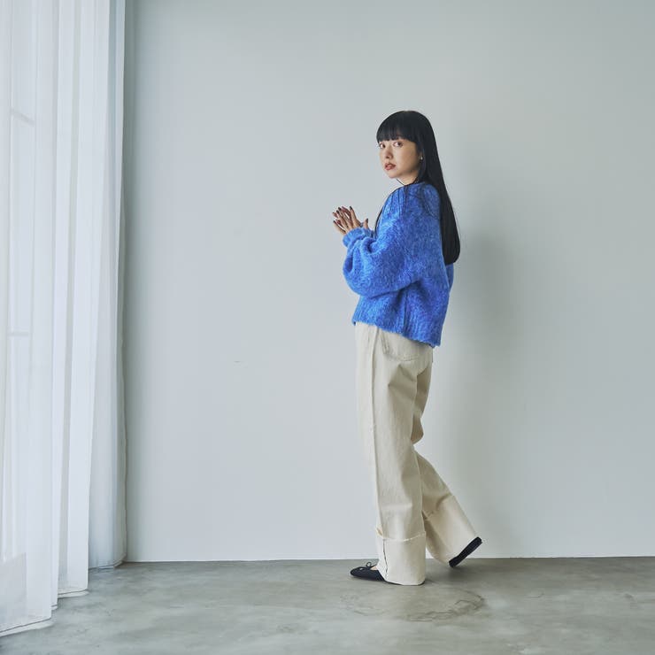 ロールアップワイドデニムパンツ[品番：COEW0006329]｜coen
