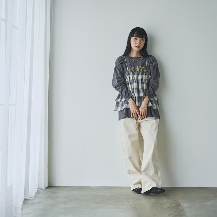 ロールアップワイドデニムパンツ | coen【women】 | 詳細画像19 