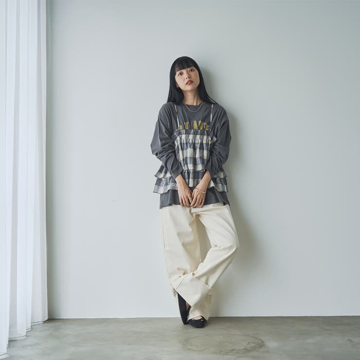 ロールアップワイドデニムパンツ[品番：COEW0006329]｜coen