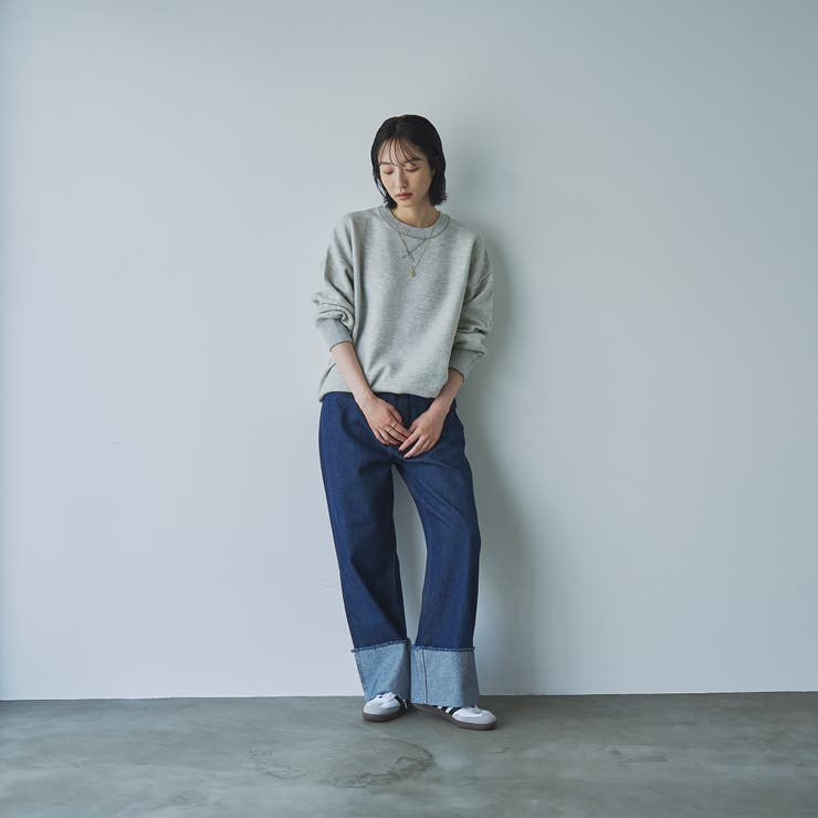ロールアップワイドデニムパンツ[品番：COEW0006329]｜coen