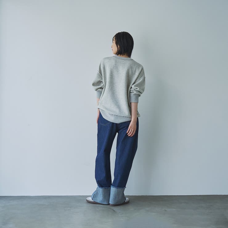 ロールアップワイドデニムパンツ | coen【women】 | 詳細画像4 