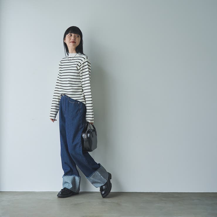 ロールアップワイドデニムパンツ | coen【women】 | 詳細画像5 