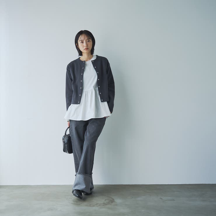 ロールアップワイドデニムパンツ[品番：COEW0006329]｜coen
