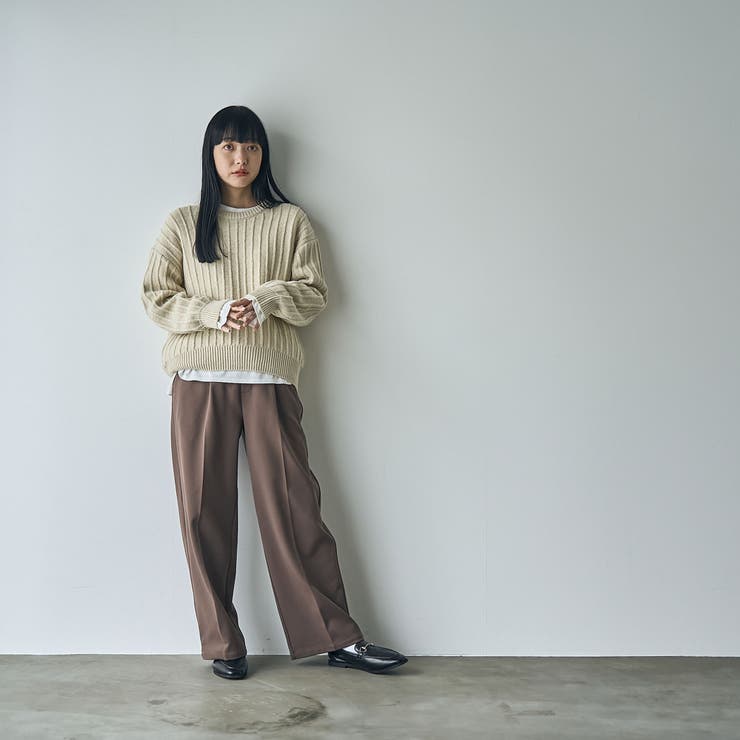 イージービューティー裏起毛ワイドパンツ（WEB限定サイズ） | coen【women】 | 詳細画像15 