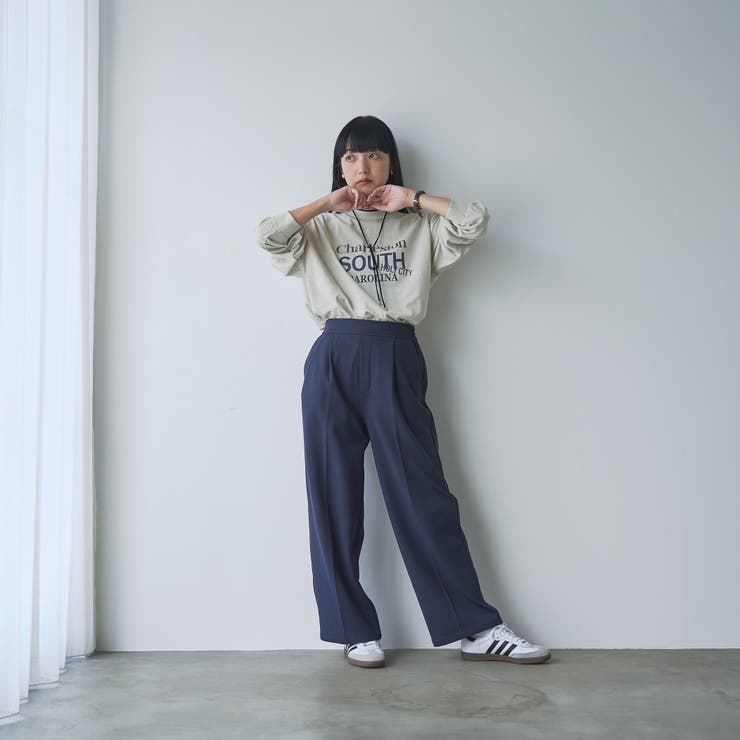 イージービューティー裏起毛ワイドパンツ（WEB限定サイズ） | coen【women】 | 詳細画像24 