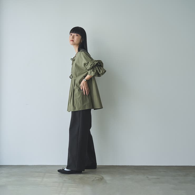 イージービューティー裏起毛ワイドパンツ（WEB限定サイズ） | coen【women】 | 詳細画像6 