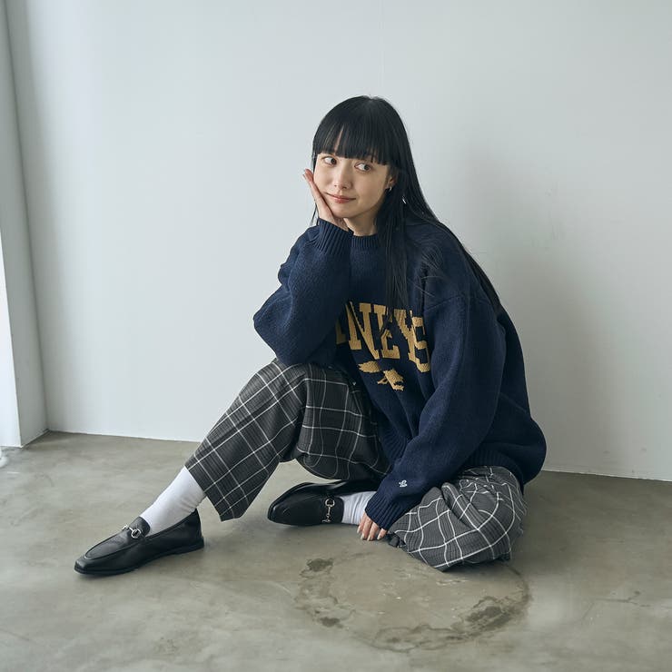 イージービューティーチェックワイドパンツ（WEB限定サイズ） | coen【women】 | 詳細画像6 