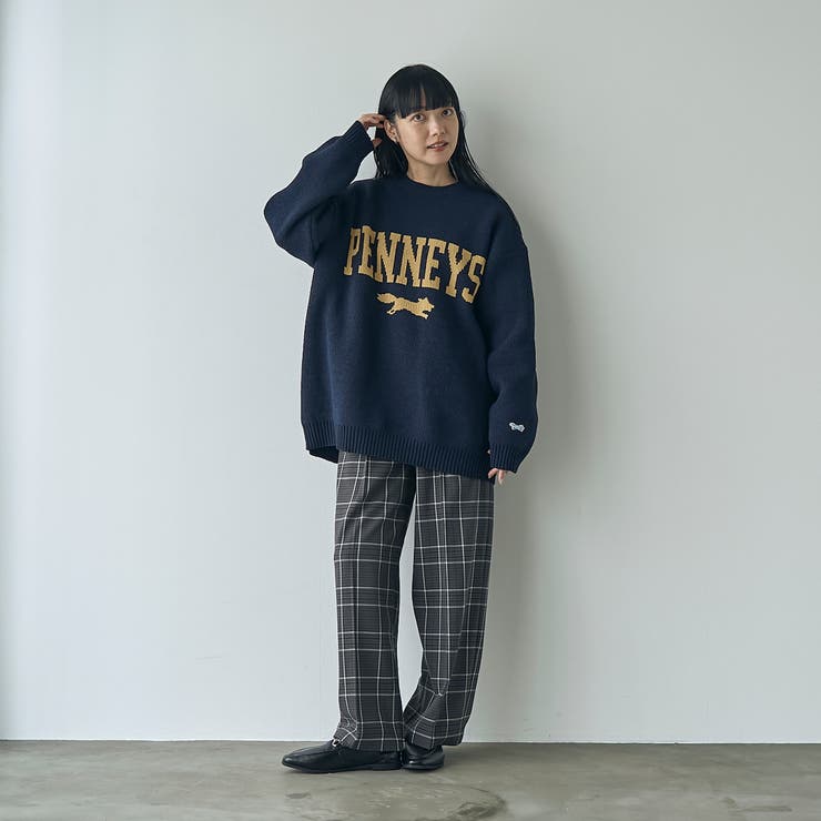 イージービューティーチェックワイドパンツ（WEB限定サイズ） | coen【women】 | 詳細画像7 