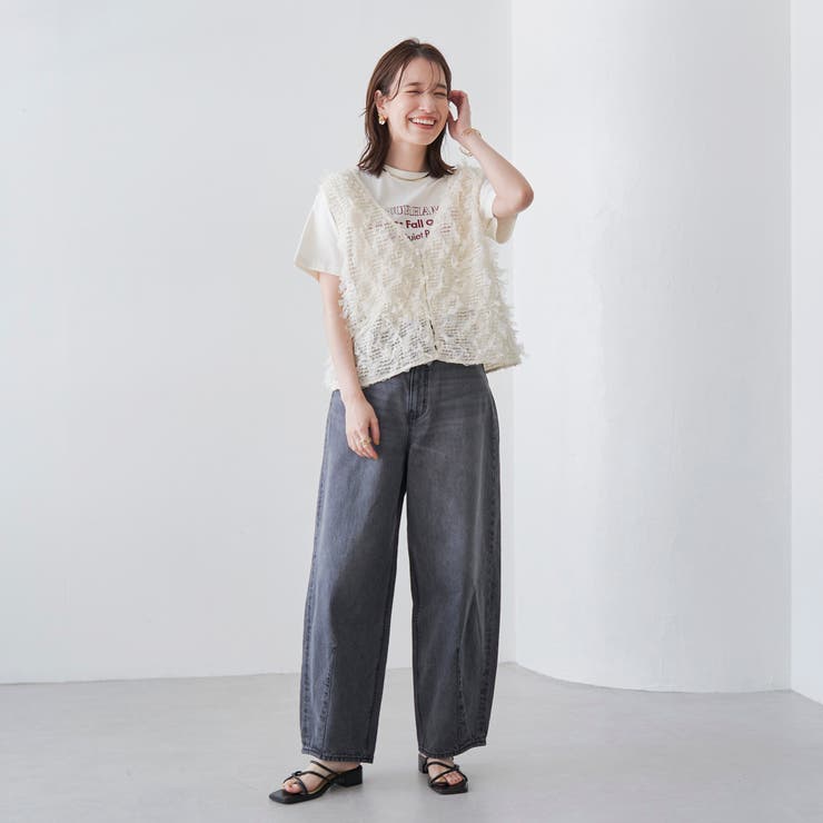 【トレンド＆体型カバー両立/全骨格OK】カーブデニムパンツ | coen【women】 | 詳細画像22 