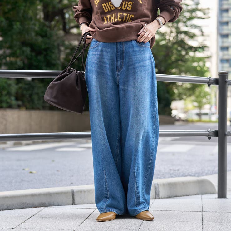 【トレンド＆体型カバー両立/全骨格OK】カーブデニムパンツ | coen【women】 | 詳細画像3 